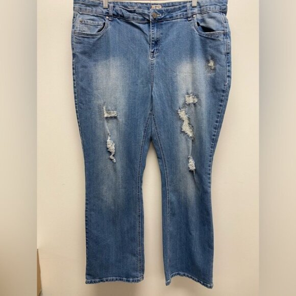 DC Womens Distressed Denim Jeans Size 22 - Picture 1 of 7